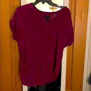 Magenta blouse